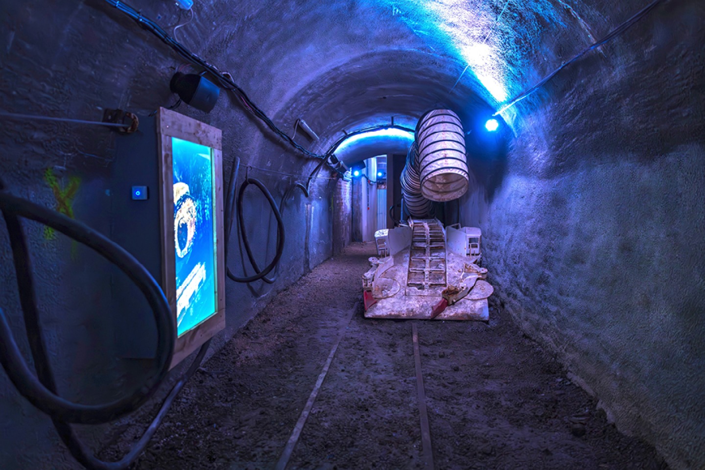Work underway in the tunnel