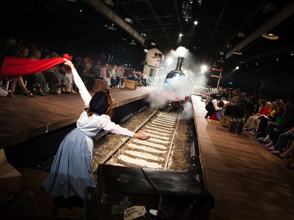 Shots from The Railway Children production at Kings Cross Theatre © Johan Persson