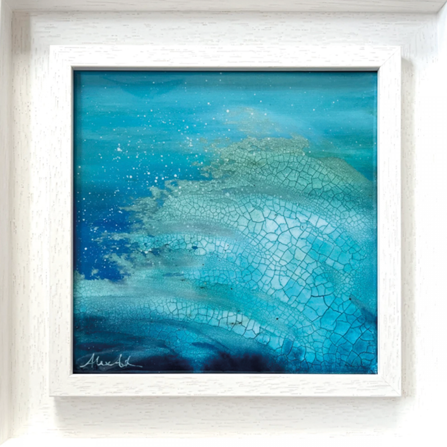 Wave Torn framed artwork
