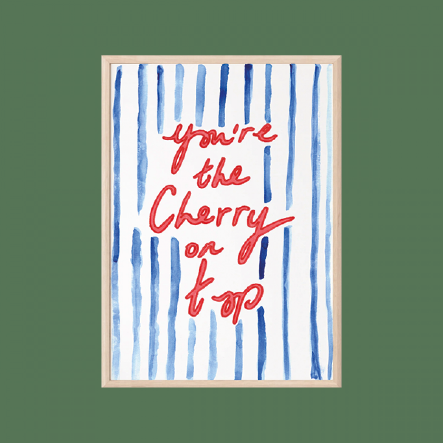 You’re The Cherry On Top stripes print