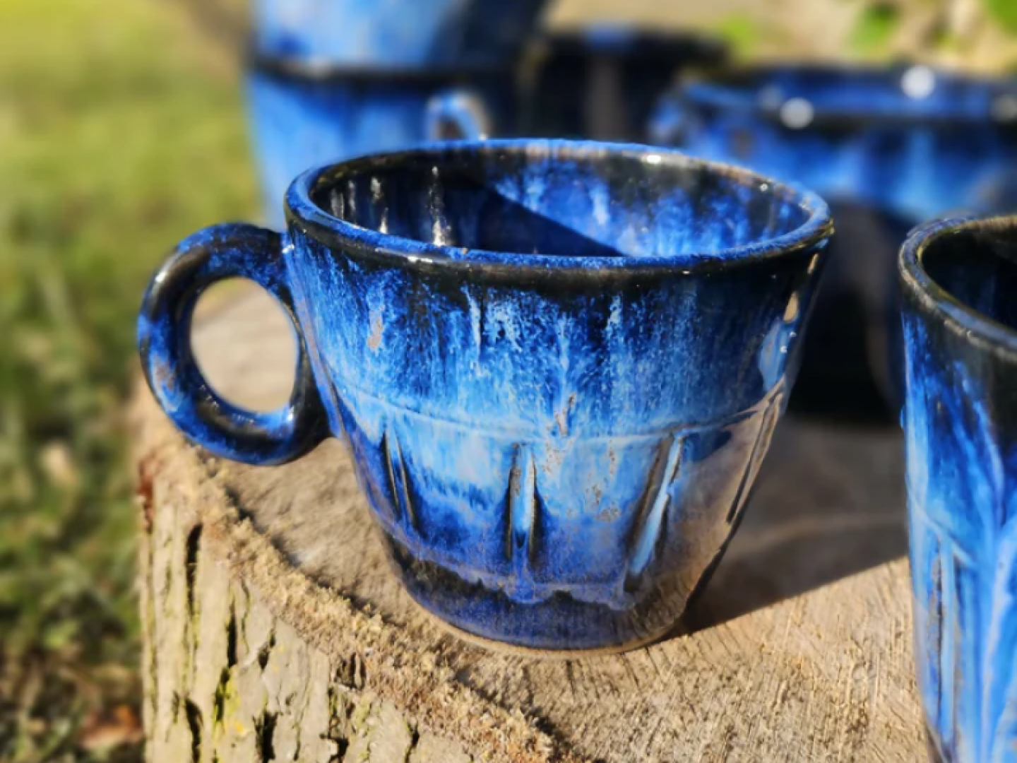blue mug