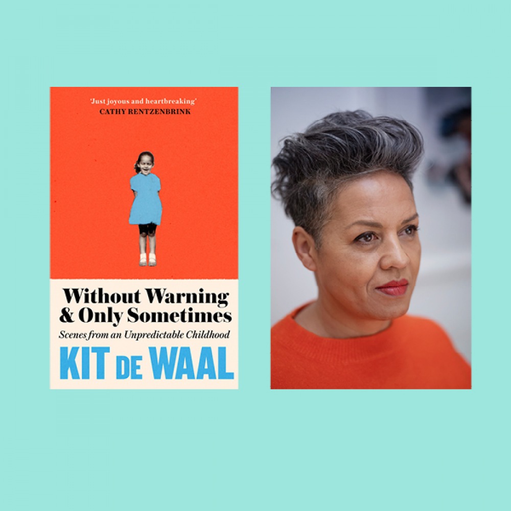 Kit de Waal head shot next to book cover image
