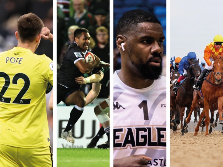 Collage of featured sports