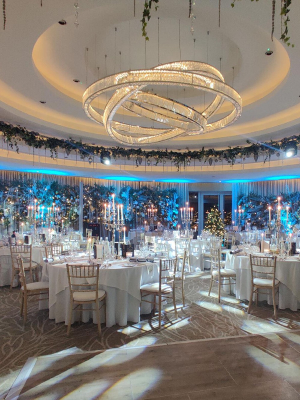Funcation Room decorated for a Ball
