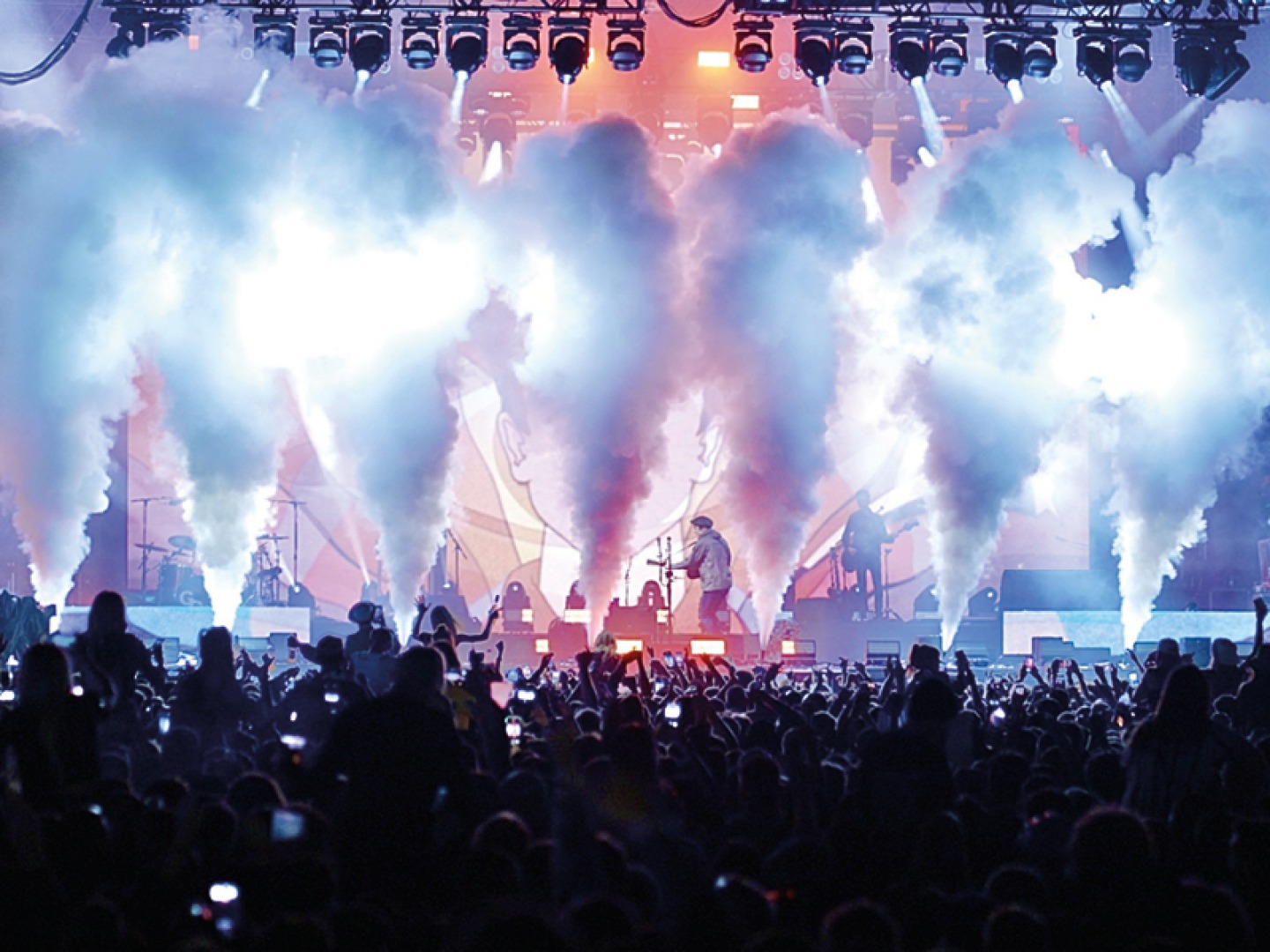 Musician on stage at Music of Tomorrow festival
