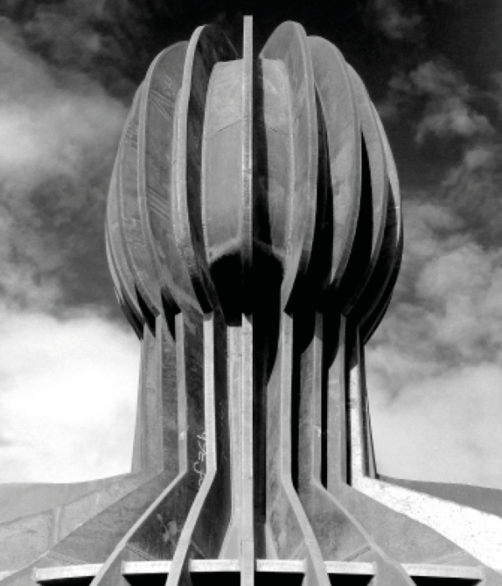 Close up head shot of Angel of the North