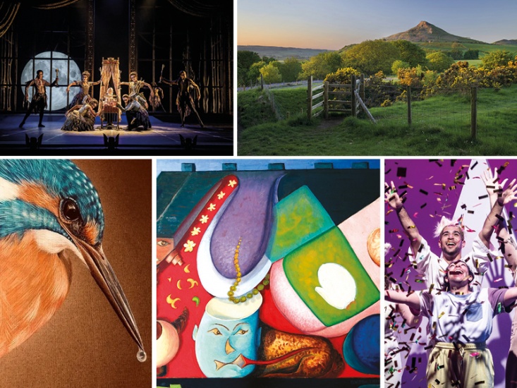 Collage of featured shows