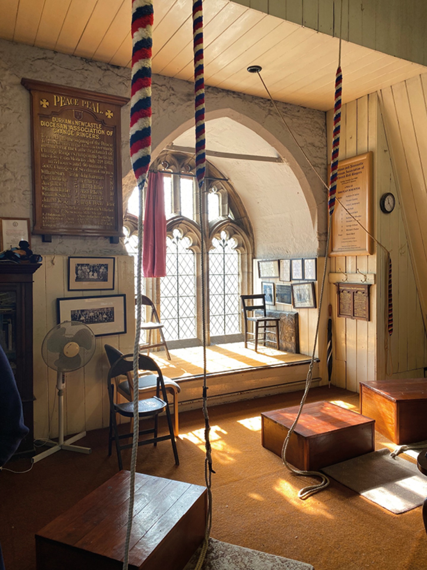 Inside the Cathedral towers