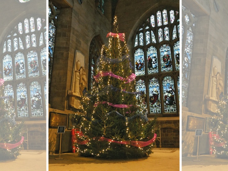 Christmas tree at Newcastle Cathedral by Paul Russell-Sewell