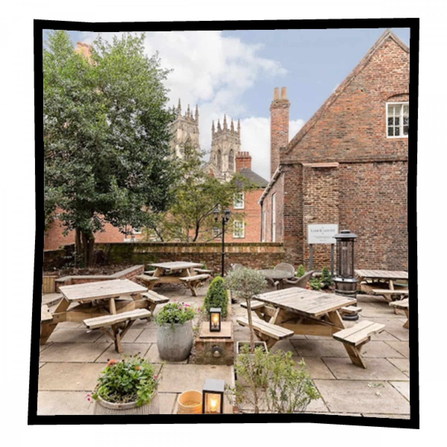 beer garden in York