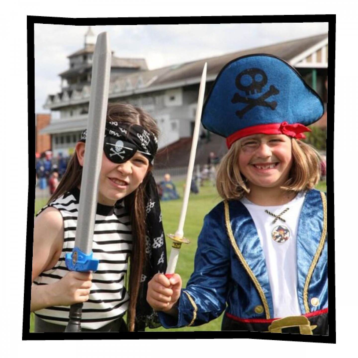 2 little girls in fancy dress