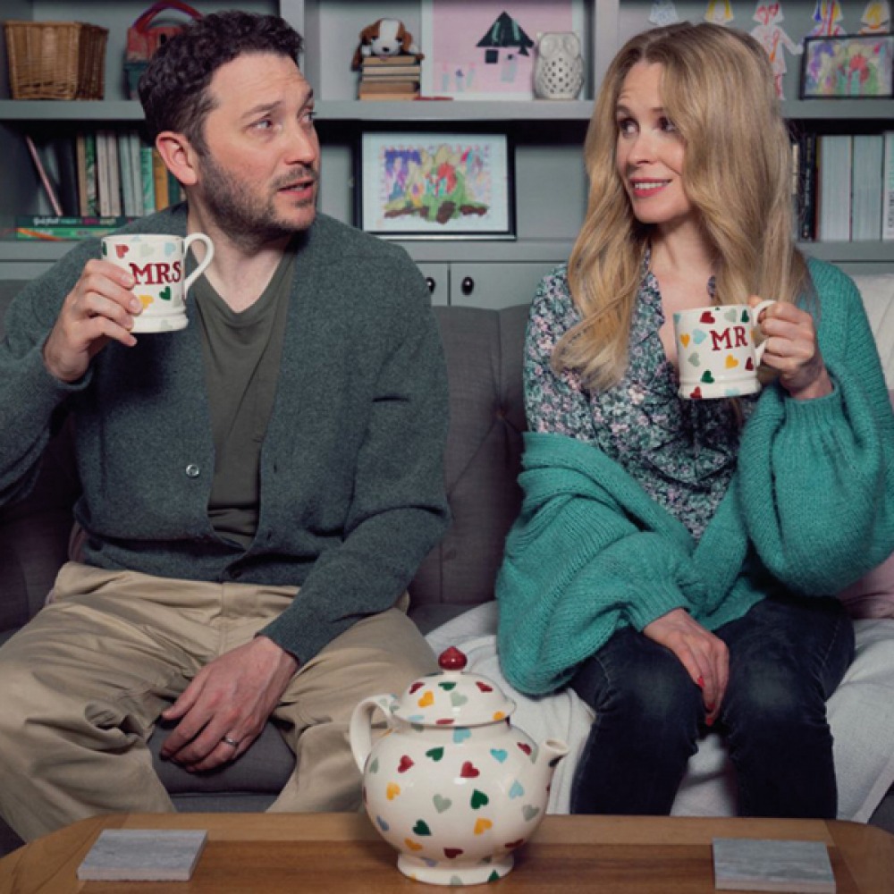 Jon & Lucy drinking tea