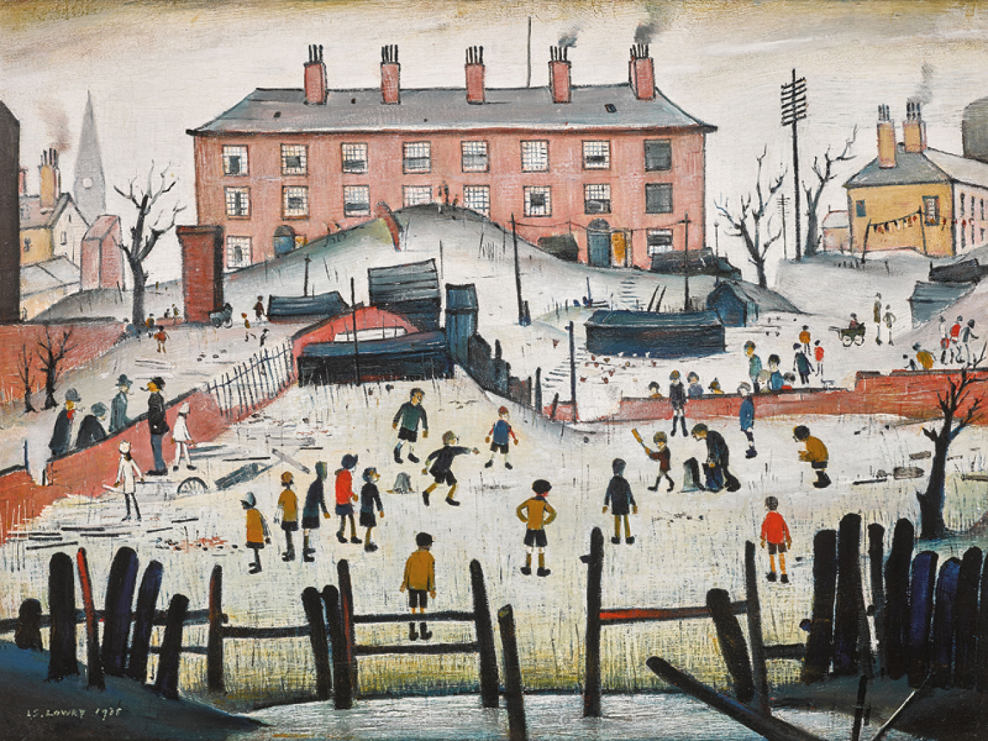 A Cricket Match by L S Lowry (c) Sotheby's