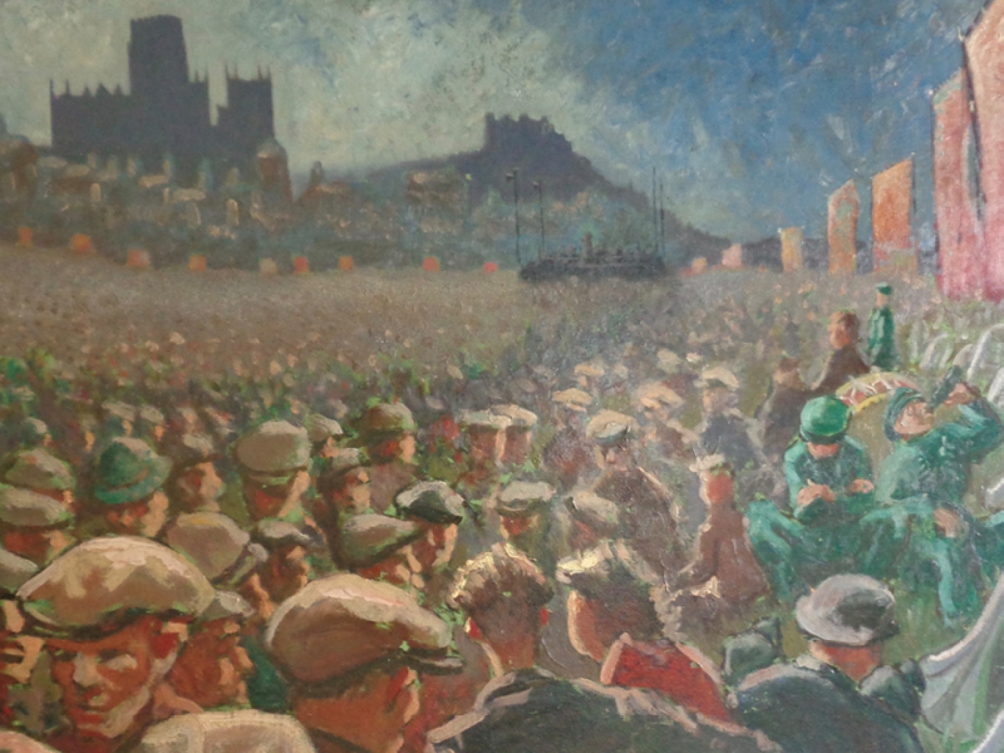 Big Meeting 1947 by Norman Cornish. (c) Norman Cornish Ltd