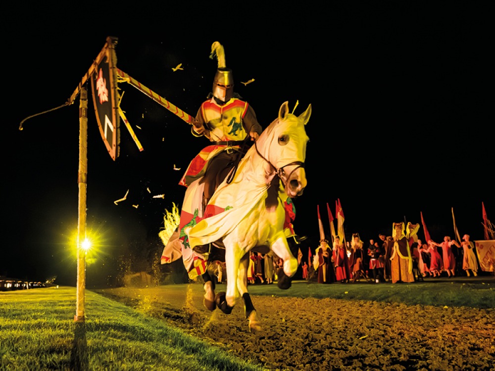 Knights Joust in a Medieval Festival, Kynren