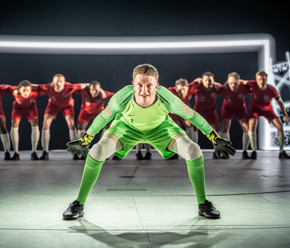 Josh Barrow (Jordan Pickford) in Dear England (Spring 2025) at the National Theatre © Marc Brenner 3036