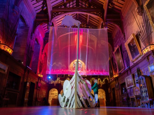 Go Behind The Scenes of Bamburgh Castle's Christmas Display