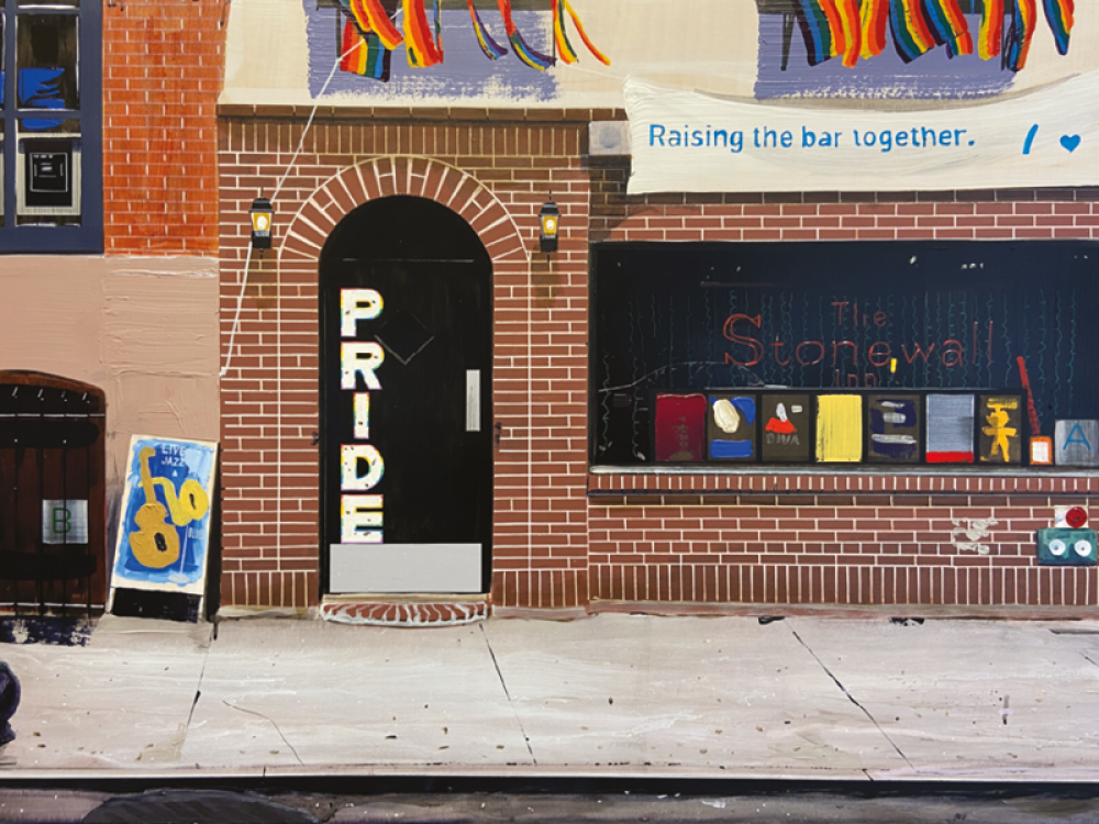 Untitled Pride Painting (Stonewall)