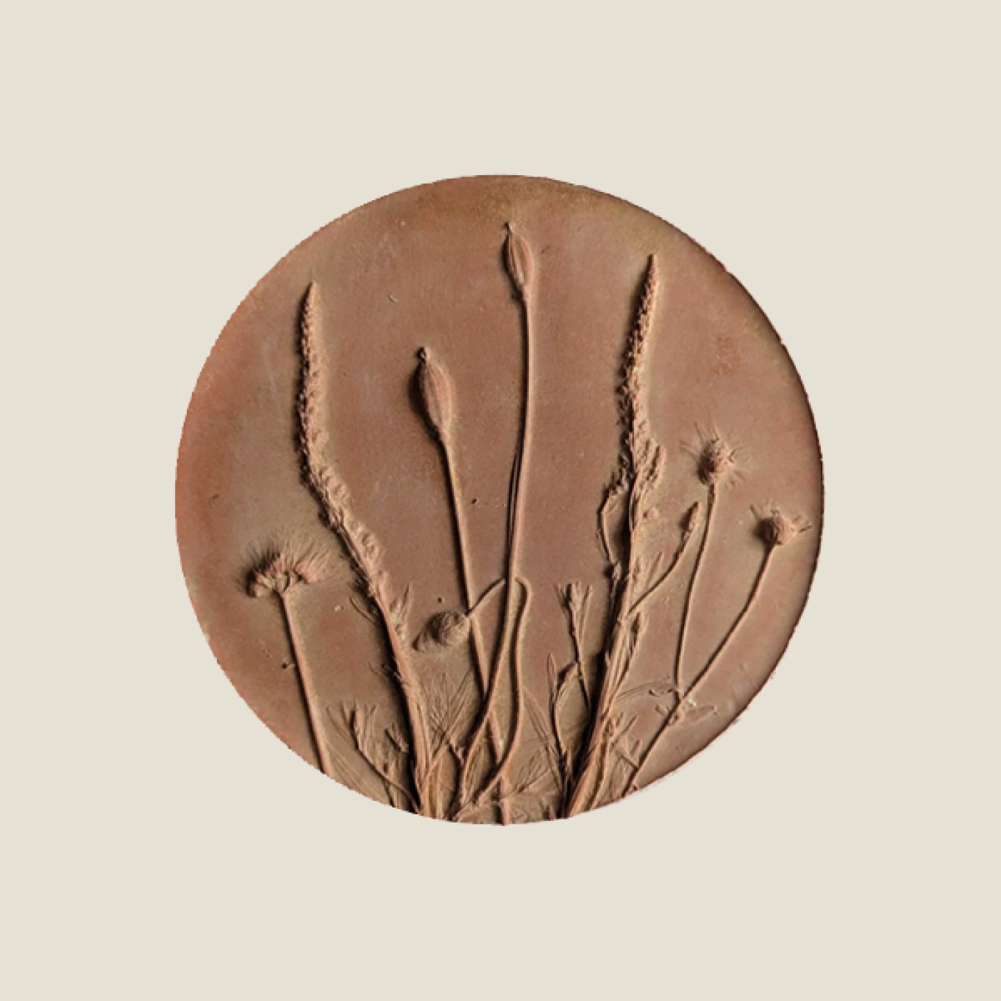 Terracotta botanical cast,