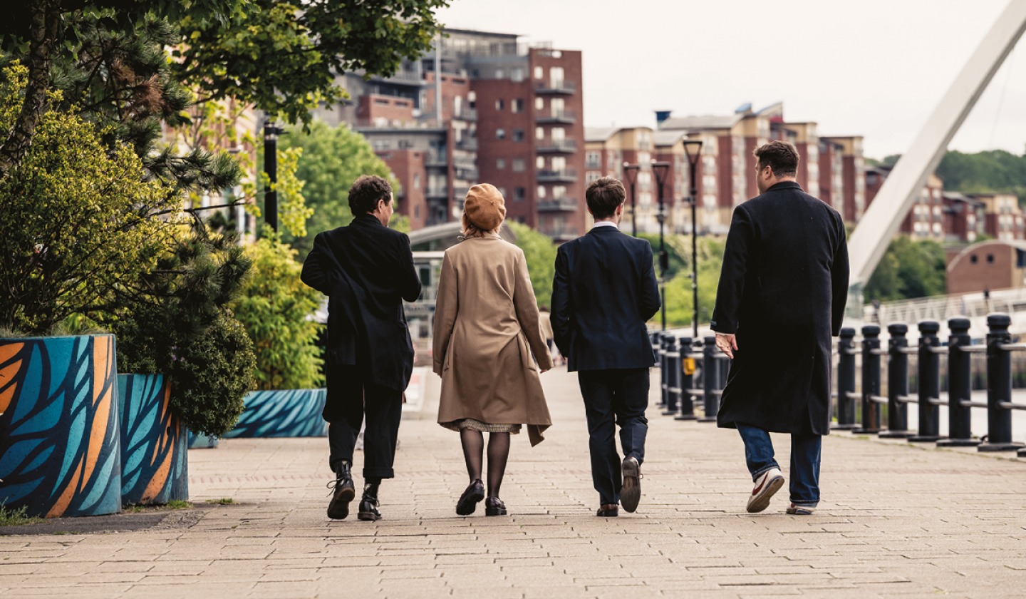 Scott Turnbull (Geordie), Sam Neale (Mary), Ryan Nolan (Nicky) and Jack Robertson (Tosker). (c) Chris Bishop