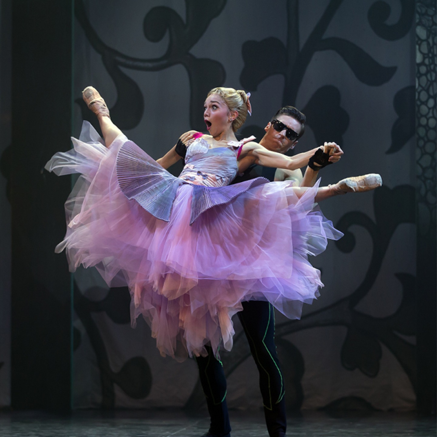Rachael Gillespie and Joseph Taylor in Beauty & the Beast. Photo Emma Kauldhar