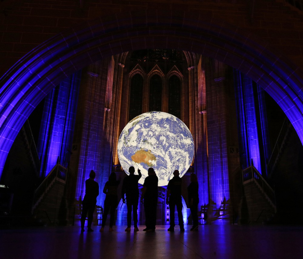 Gaia at Liverpool Cathedral for Liverpool City Council’s River Festival, 2019. Photo (c) Gareth Jones