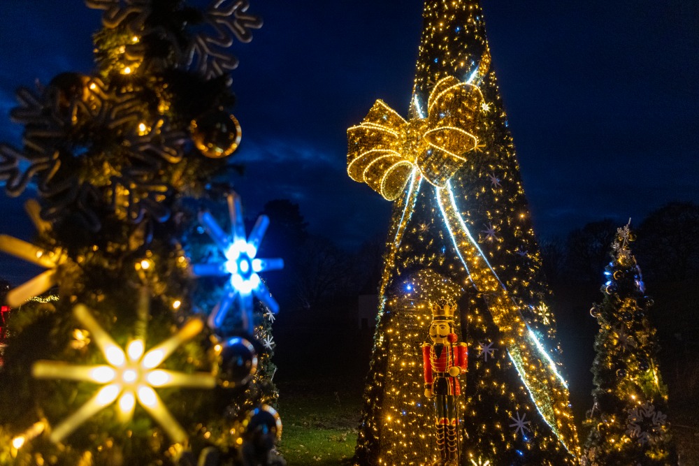 Fire Garden Christmas at Gibside Light Trail 2021 Sony Music. Credit: Andrew Ogilvy Photography