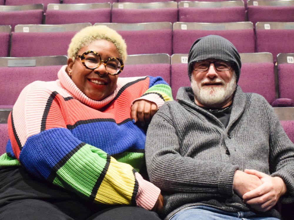 Artistic Director Natalie Ibu and Dave Johns at Northern Stage