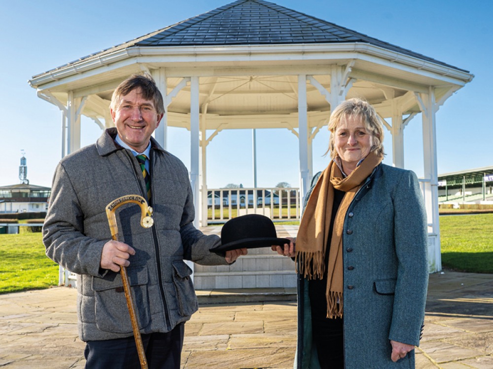 Current Show Director Charles Mills with new Show Director Rachel Coates