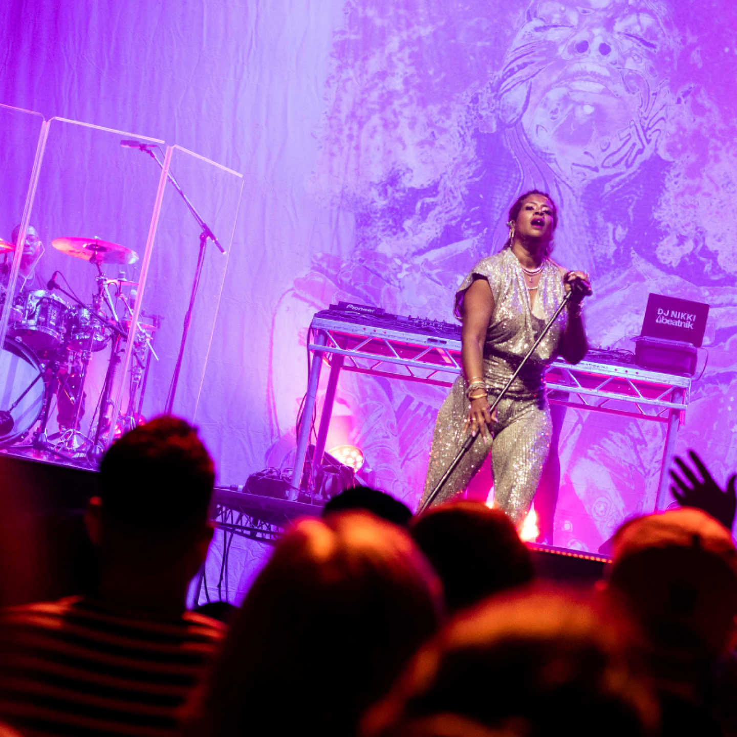 Kelis performing at Sage Gateshead