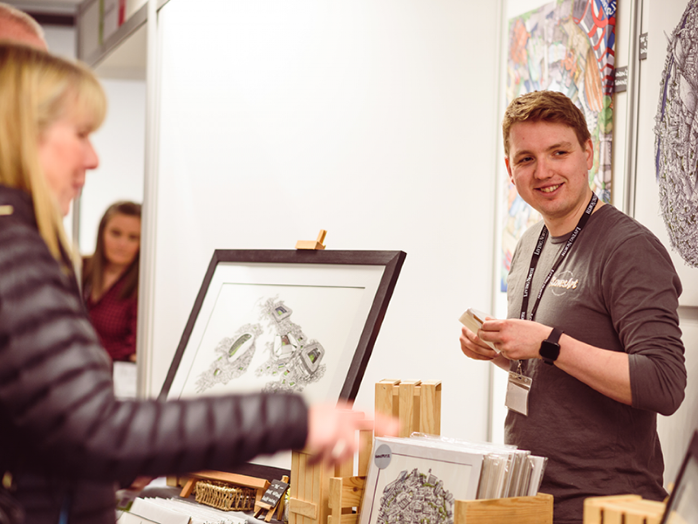 Exhibitor stand at Living North Live
