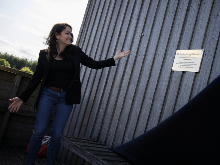 Author LJ Ross officially unveiled the plaque as part of the renaming ceremony