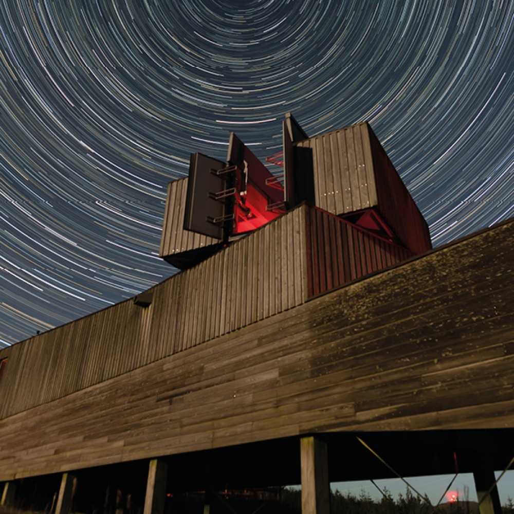 The newly renamed Caroline Herschel Turret at Kielder Observatory.