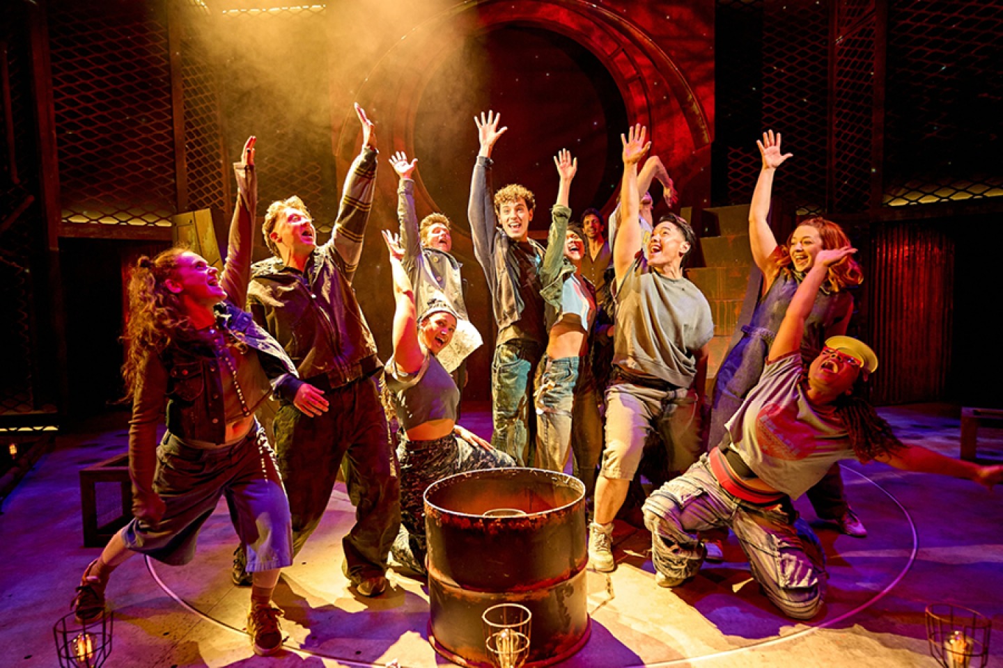 The Cast of The Lightning Thief, The Other Palace, Photo Credit Manuel Harlan