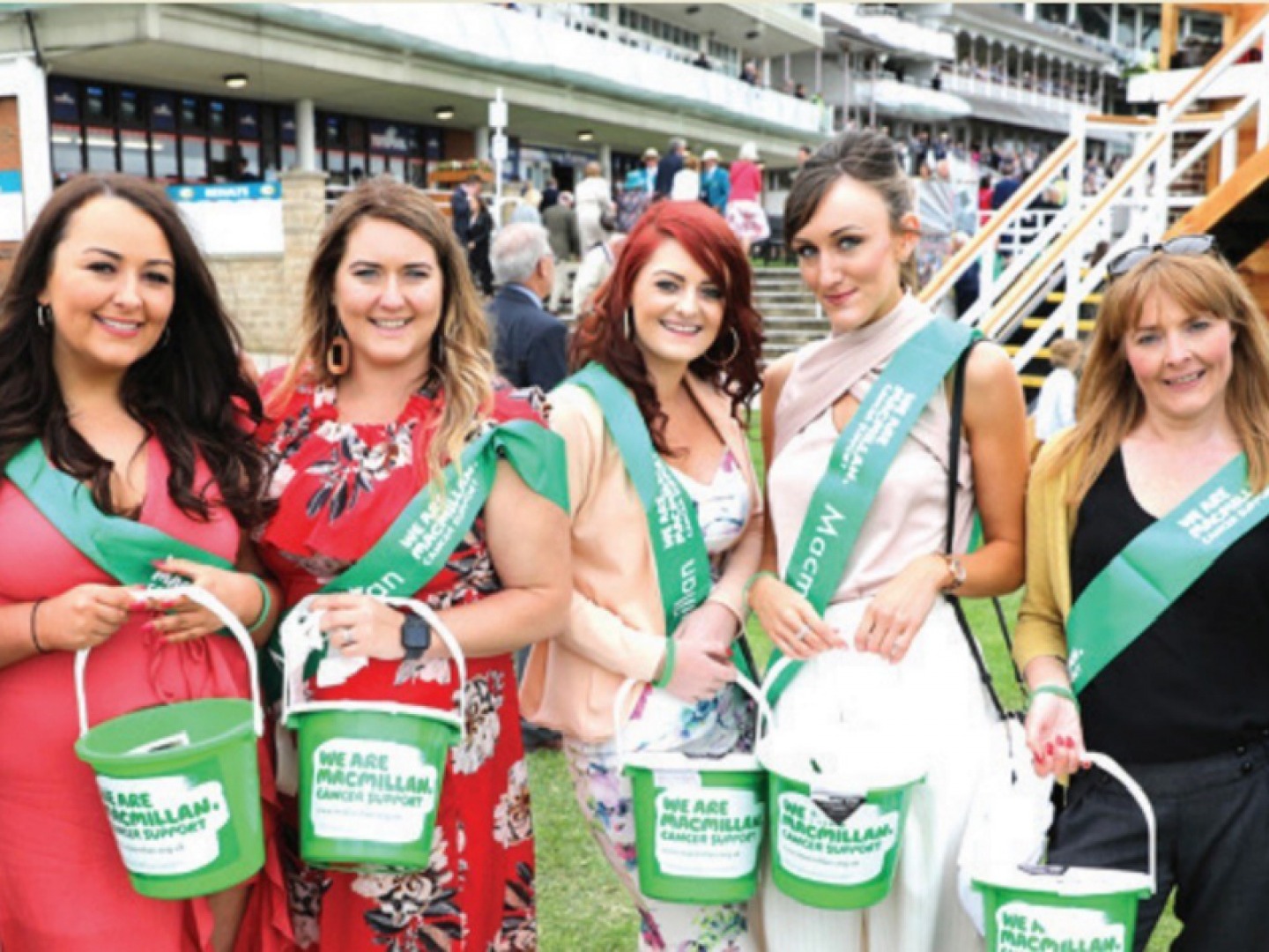 Macmillan volunteers on Macmillan Charity Raceday 2022