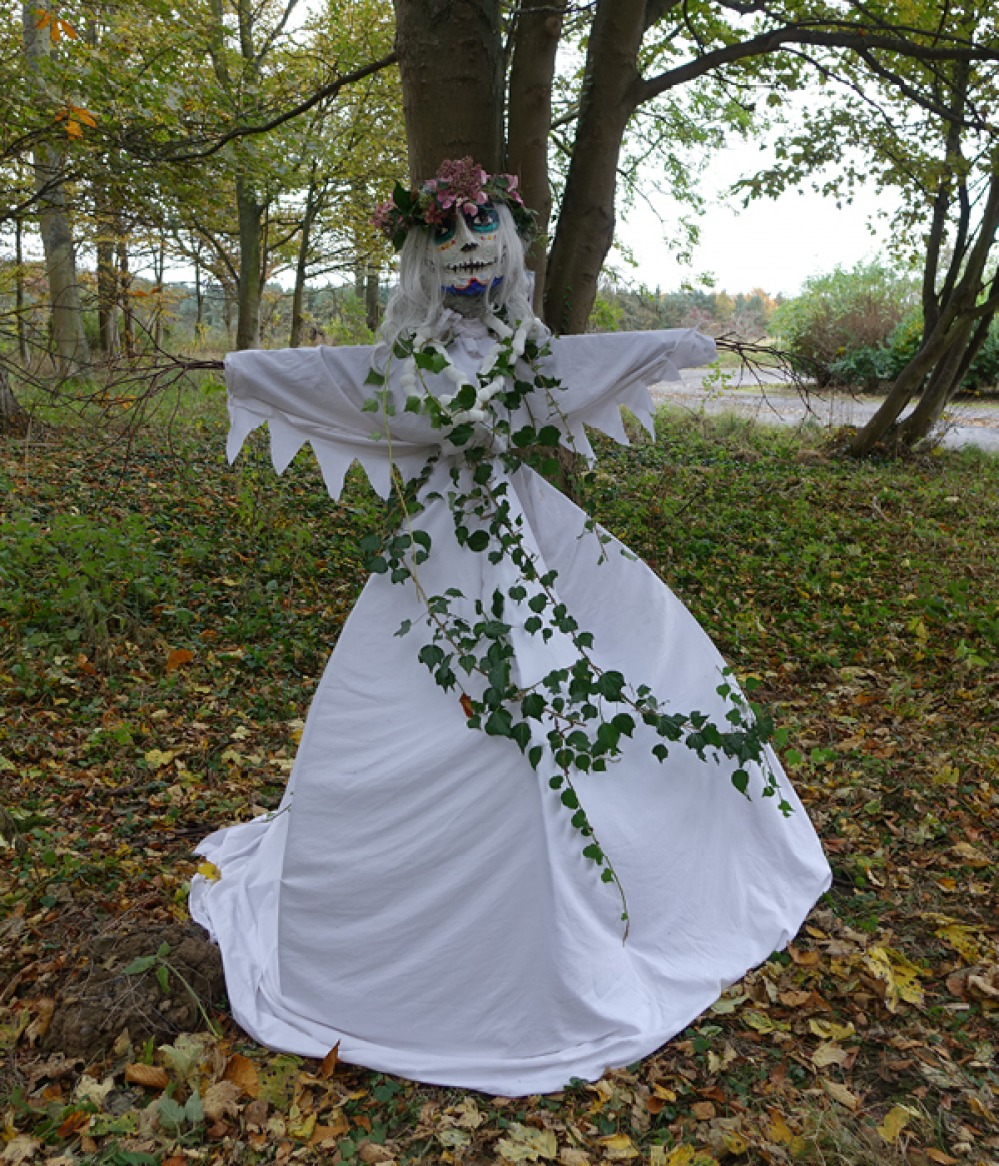spooky halloween scarecrow