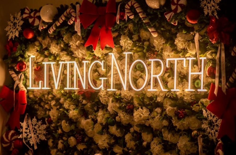 Living North Illuminated sign