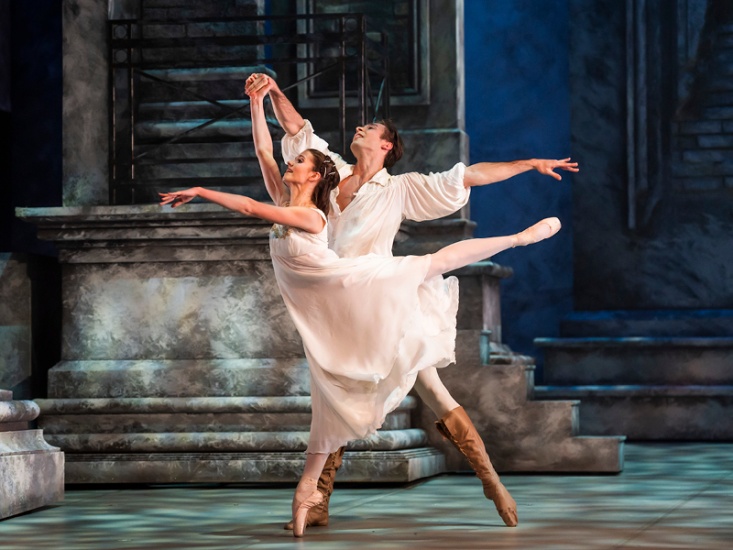 Dominique Larose and Joseph Taylor in Romeo and Juliet.