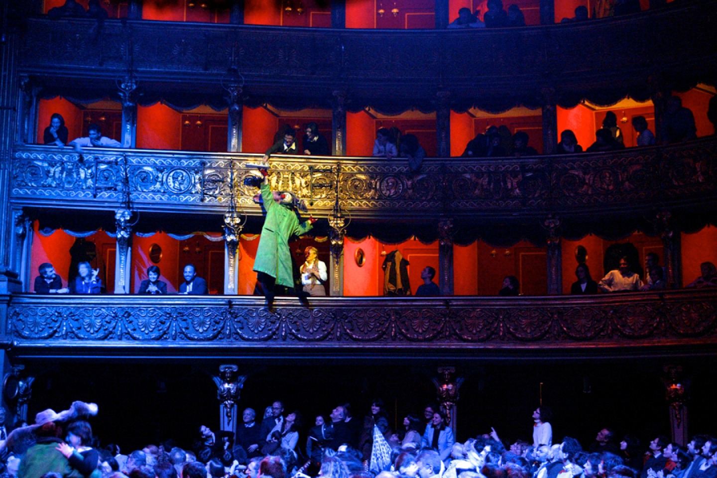 Slava Snowshow climbing the Balcony by Veronique Vial