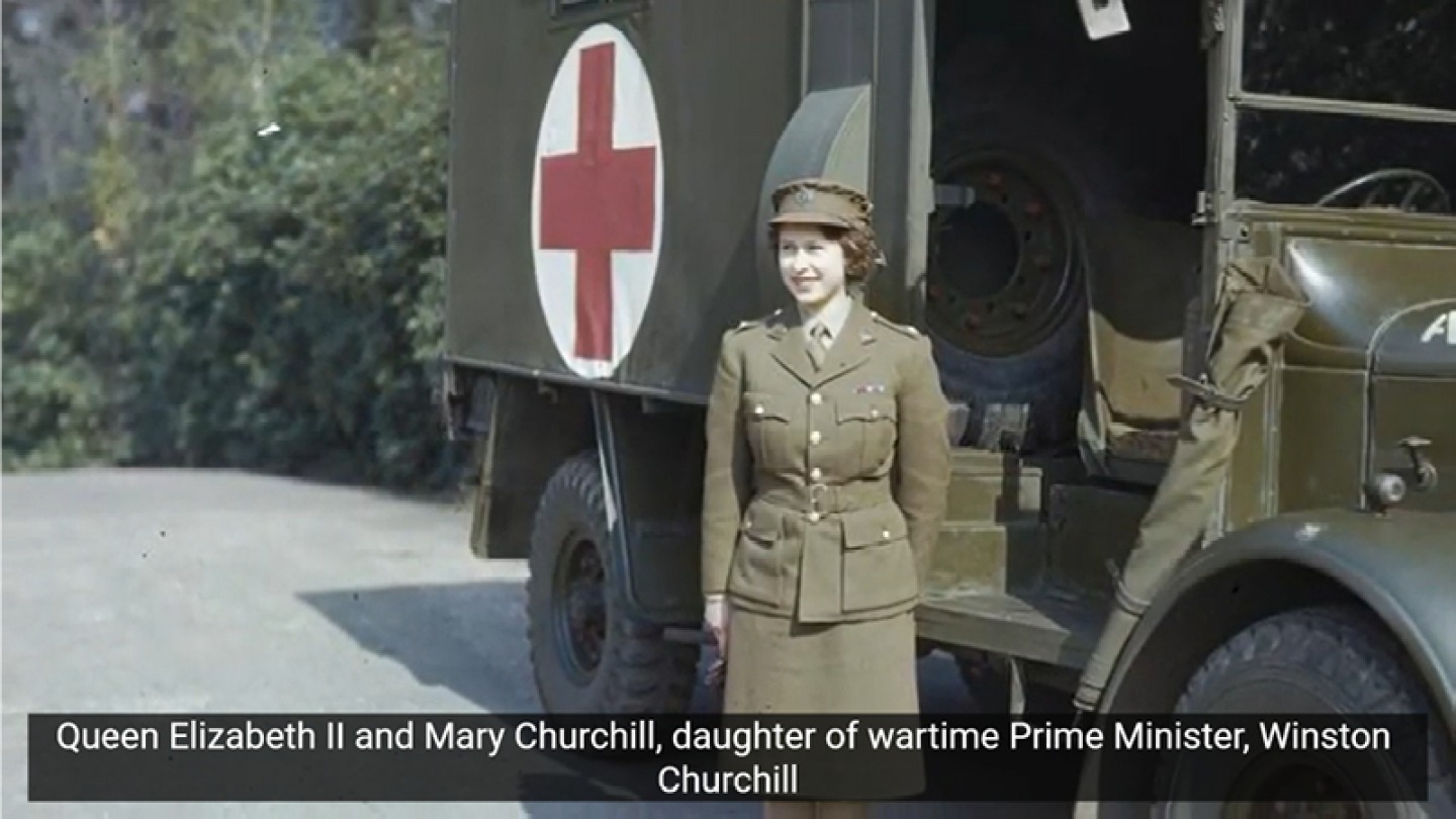 Film still - Princess Elizabeth - Style Stories - Women in War Service - Tyne & Wear Archives & Museums