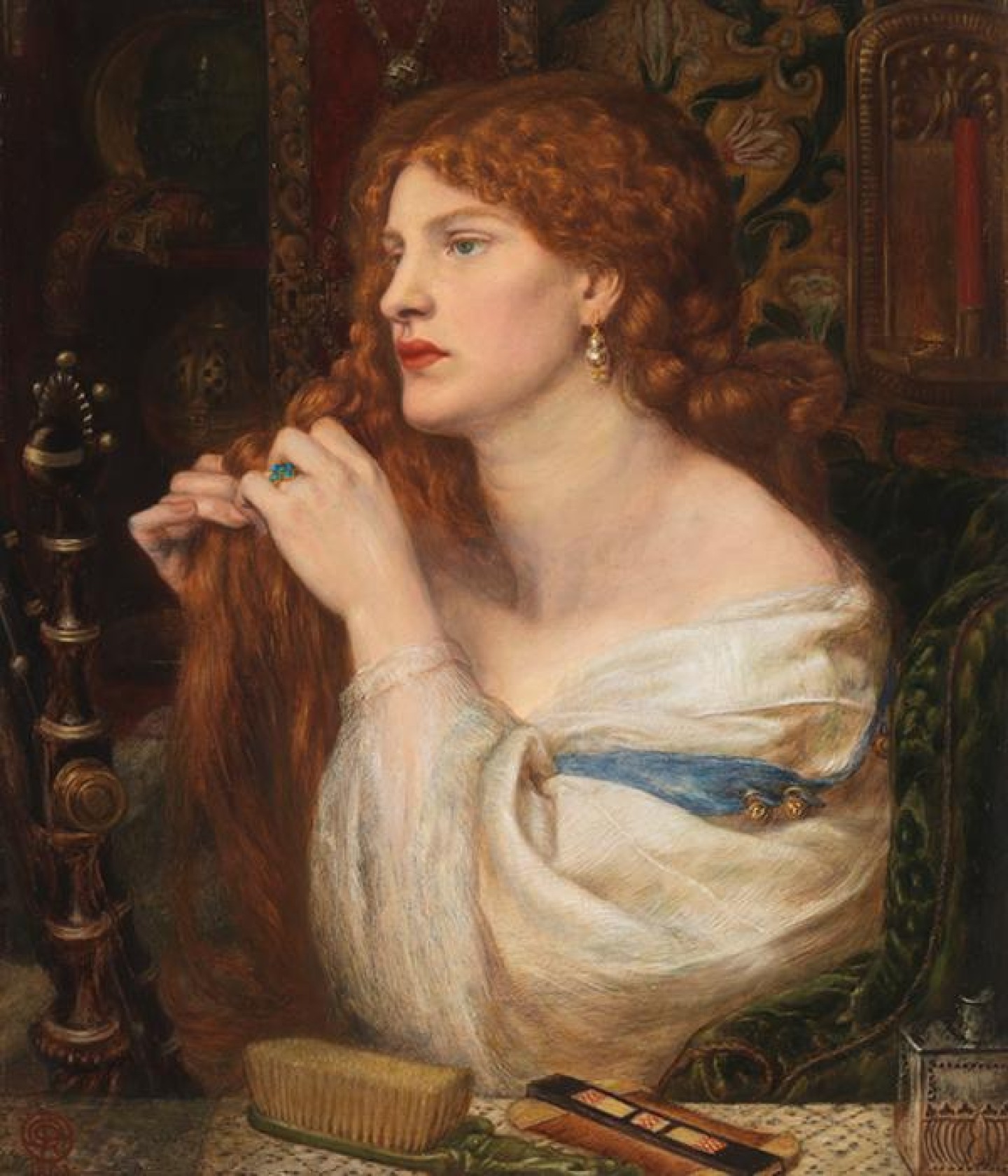 Aurelia (Fazio's Mistress) by Dante Gabriel Rossetti (c 1863-1873). Photo/ Tate