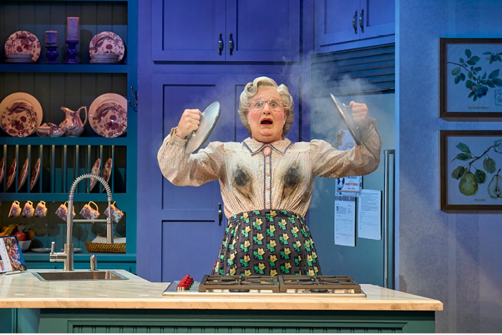 Mrs. Doubtfire the musical (original London cast). Photo credit Manuel Harlan