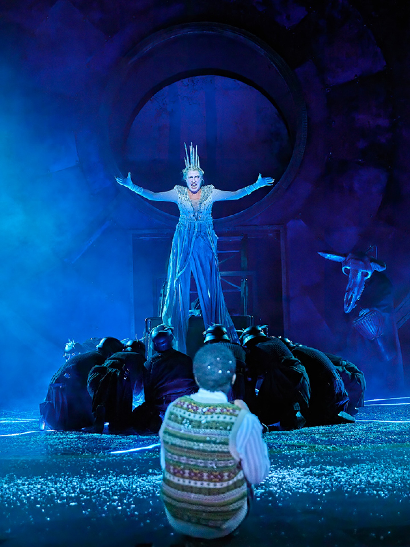 Katy Stephens (The White Witch) Bunmi Osadolor (Edmund)