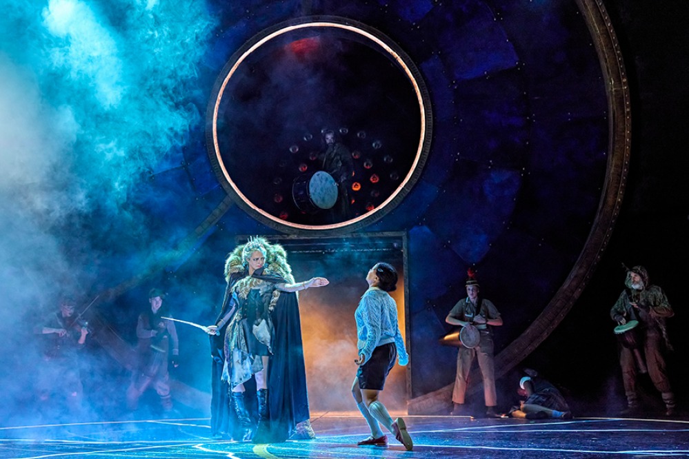 Katy Stephens (The White Witch) with Kudzai Mangombe (Lucy)