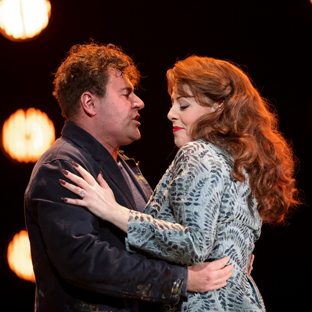 Actors during performance of Tosca