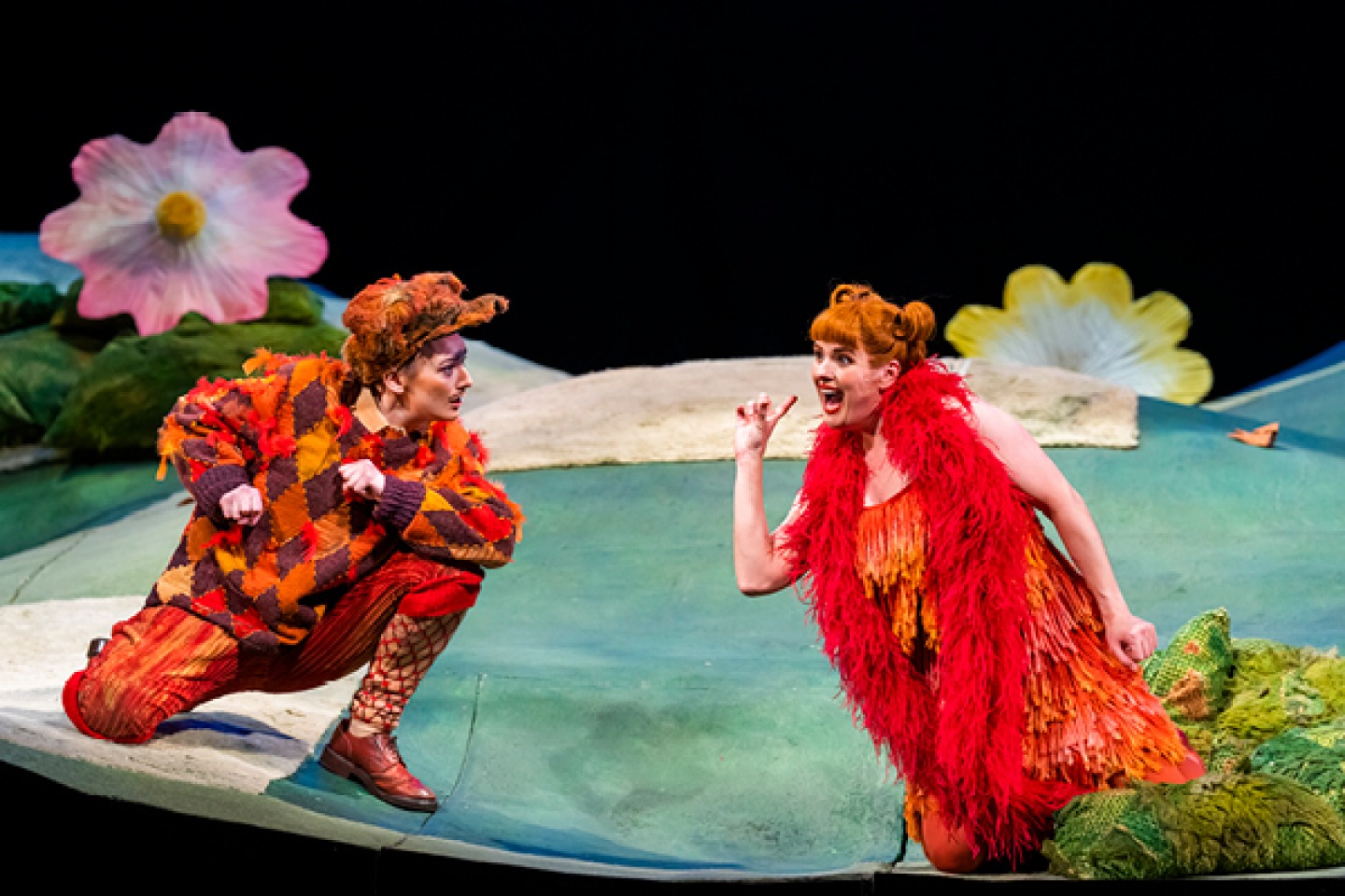 Actors during performance of The Cunning Little Vixen