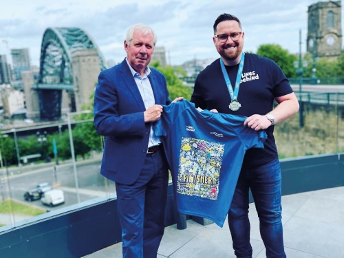 See This Year's Great North Run Medal Designed by Newcastle's Lines Behind