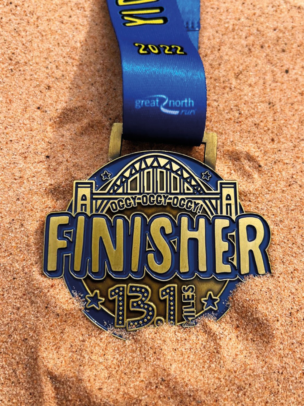 GNR 2022 Medal in sand
