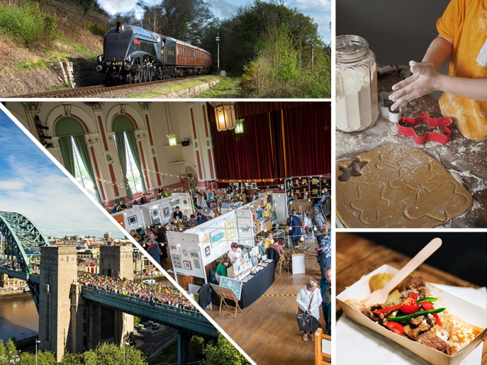 Collage of features events