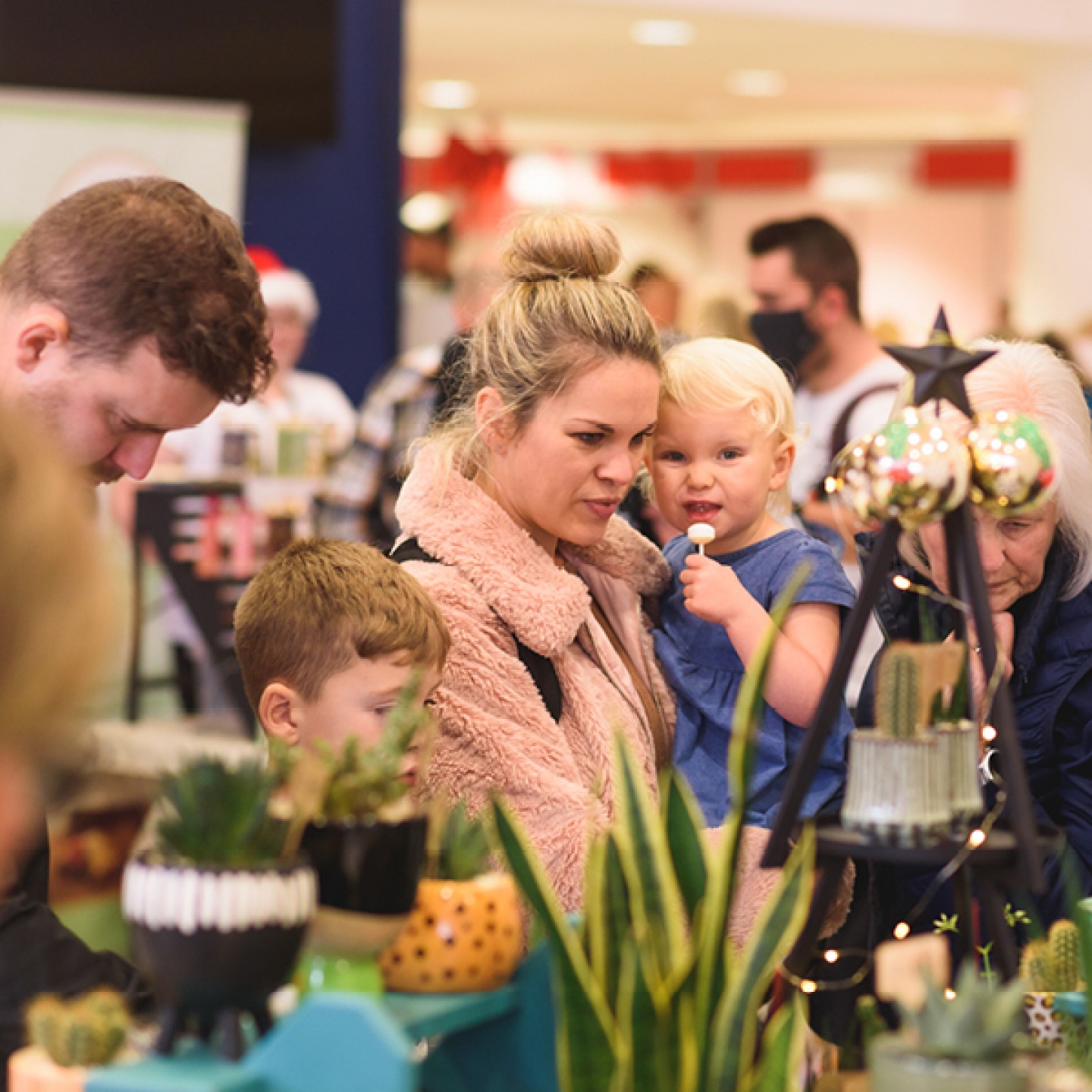 Shoppers at Living North’s Christmas Fair